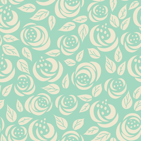 Seamless vintage floral background. Vector illustrationのイラスト素材