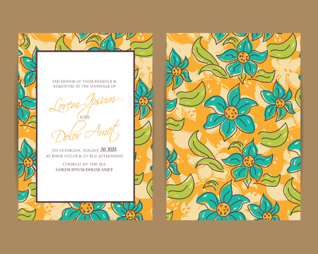 Wedding invitation and save the date cards. Also can be used as greeting cards, birthday cards or party invitations.

のイラスト素材