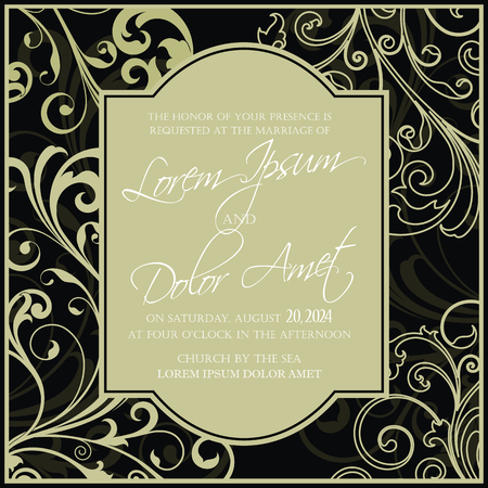 Wedding invitation and save the date cards. Also can be used as greeting cards, birthday cards or party invitations.のイラスト素材
