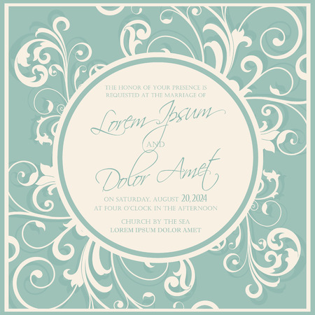 Wedding invitation and save the date cards. Also can be used as greeting cards, birthday cards or party invitations.のイラスト素材