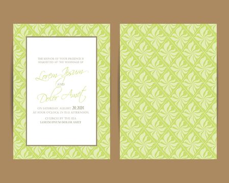 Wedding invitation and save the date cards. Also can be used as greeting cards, birthday cards or party invitations.のイラスト素材