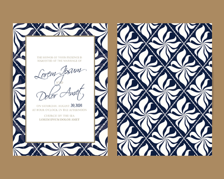 Wedding invitation and save the date cards. Also can be used as greeting cards, birthday cards or party invitations.のイラスト素材
