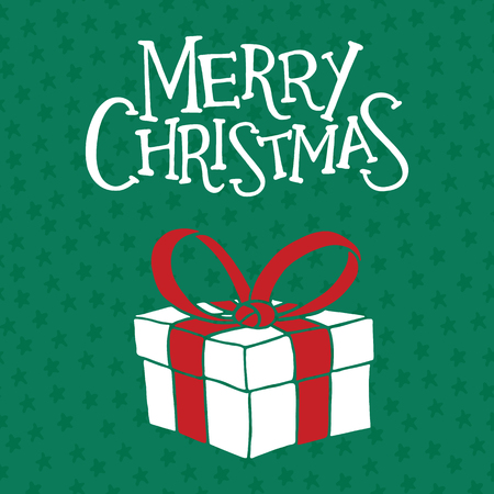 Merry Christmas greeting card, poster and banner. Christmas elements, seamless pattern background.

のイラスト素材