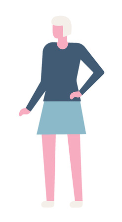 Business woman. Flat style modern vector illustration. - Vectorのイラスト素材