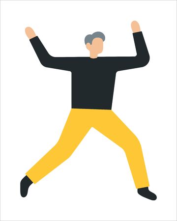 Business man flat icon. Flat style modern vector illustrationのイラスト素材