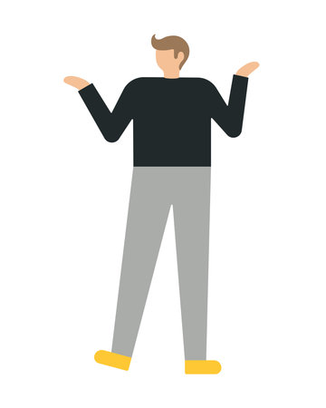 Business man flat icon. Flat style modern vector illustrationのイラスト素材