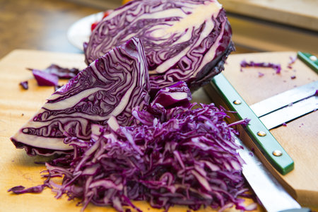 red cabbage の写真素材