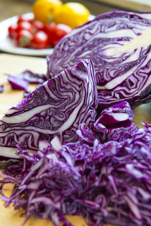 red cabbage の写真素材