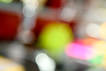 colorful abstract lights - red green whithe yellowの写真素材