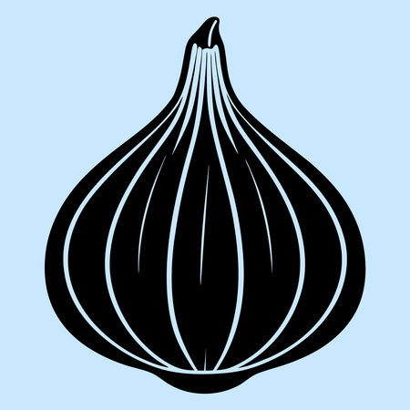 Garlic vector icon. Illustration isolated for graphic and web design.のイラスト素材