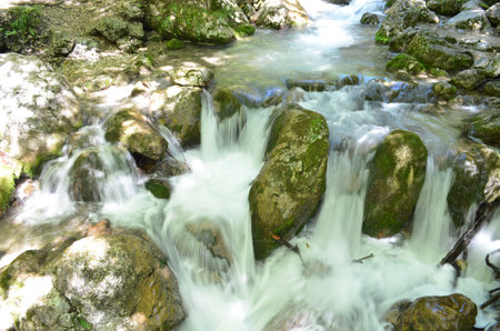 waterfallの写真素材