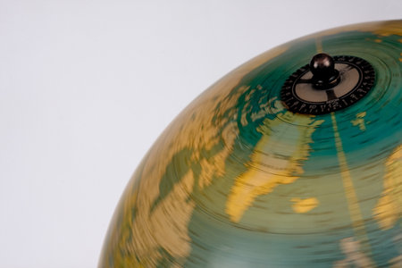 Spinning globe の写真素材