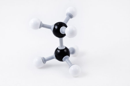 Ethane Molecule Structure (C2H4)の写真素材