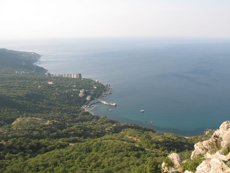Neighborhoods city of Sevastopol, the Black Sea.の写真素材