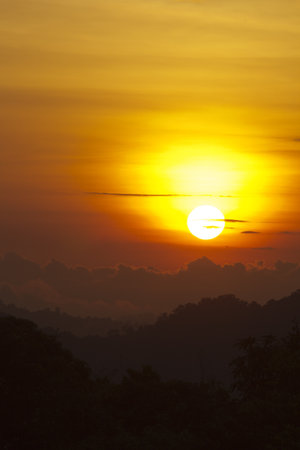 sunrise over the Mountains の写真素材