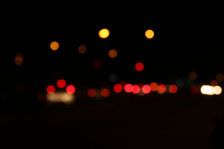 bokeh lightsの写真素材