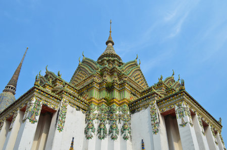 Ancient Pagoda or Chedi at Wat Pho, Thailandのeditorial素材