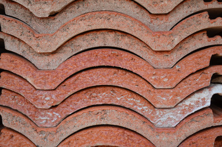Heap of roofing tiles