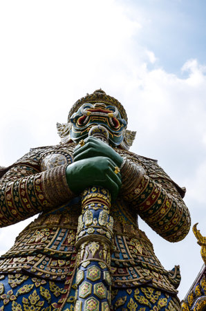 Thai giant statues, giant symbol in Thai temple