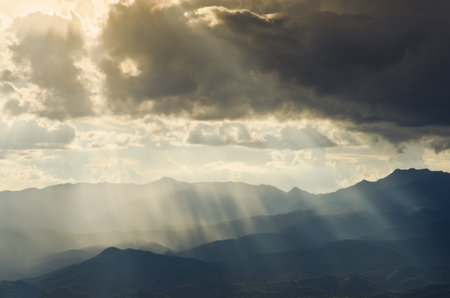 beautiful sunlightの写真素材