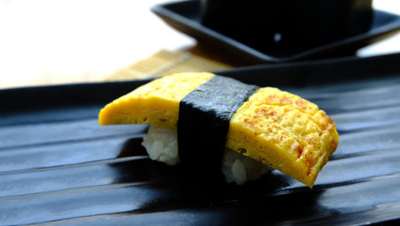 Tamago sushiの写真素材