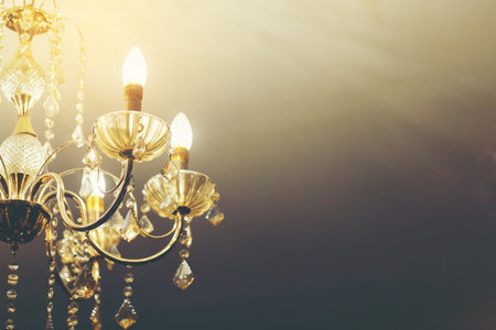Chandelier light for luxury home decoration.の写真素材