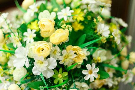 Artificial flower for wedding and party decoration.の写真素材
