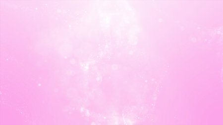 Soft pastel pink background dreamy bokeh effect and small spherical particles sparkling whiteの写真素材