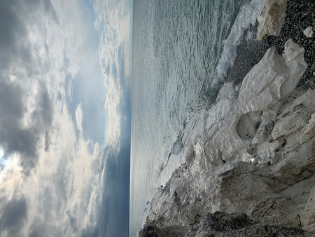 beautiful seascape on the black sea, Crimea, Ukraine