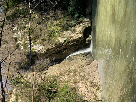Waterfall in the mountains of the Caucasus. Georgia, Tbilisiの写真素材