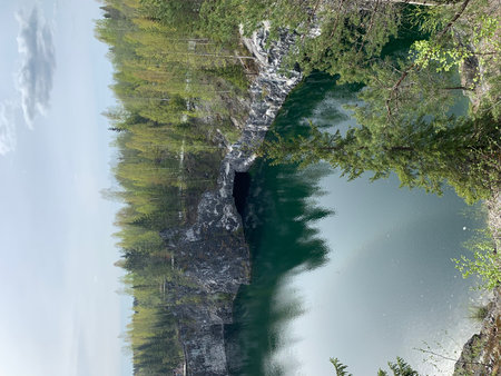 mountain river in the forest in the spring, beautiful photo digital pictureの写真素材