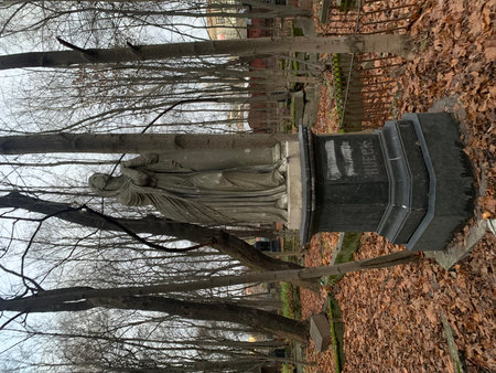 Sculpture in Krakow, Poland.の写真素材