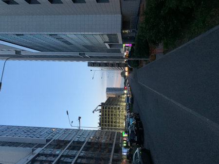 Manhattan street view, New York City, USAの写真素材