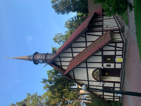 Historical buildings in the city of Kaliningrad, Russiaの写真素材