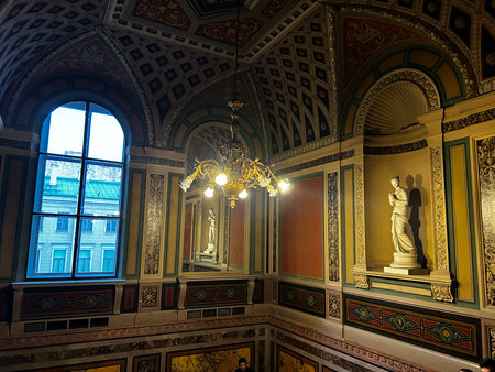 Interior of the State Hermitage Museum.の写真素材