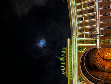 Moon, Saint Petersburg, General Staff Archの写真素材