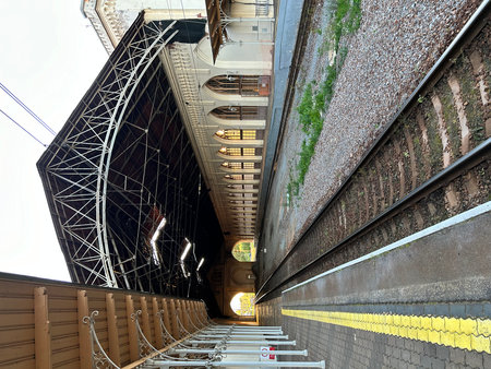 Peterhof, railway station, Saint Petersburgの写真素材