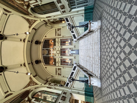 Interior of the famous Vitebskiy vokzal, SPB.の写真素材