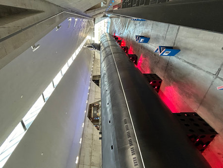 Submarine, Museum of Naval Glory, Kronstadt, St. Petersburgの写真素材