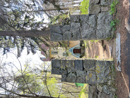 Ruins of the fortress in the city of Vladivostok, Russiaの写真素材