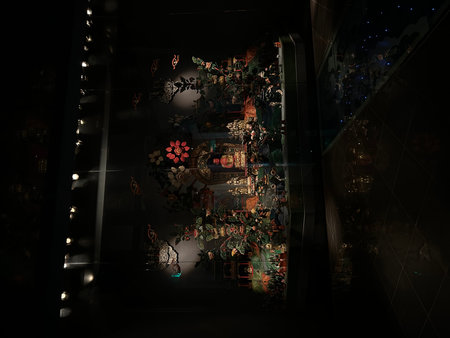 Luxury interior of a luxury hotel, 3D illustration.の写真素材