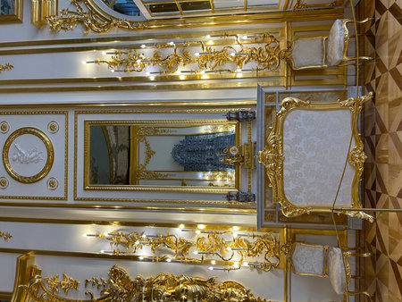 Interior of the Hermitage Museum in St. Petersburg, Russiaの写真素材