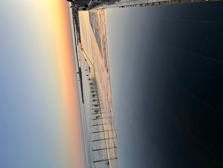 Rainbow on the roof of a building, closeup of photoの写真素材