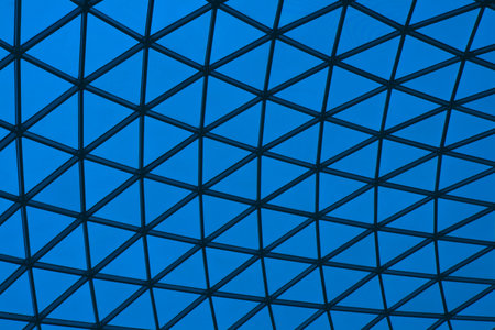 Blue architecture. Can be used as backgroundの写真素材