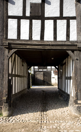 Coach House in The Old Town, Aarhus, Denmarkの写真素材