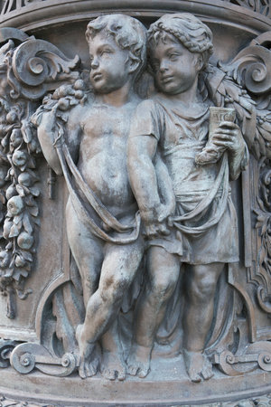 Part of statue from a public place in Berlin, Germanyの写真素材