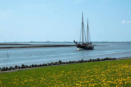Tall ship in the channel
