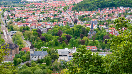 Thale, Town in the Harz Mountains in Germanyの写真素材