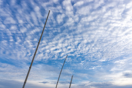 Pole with sky backgrond