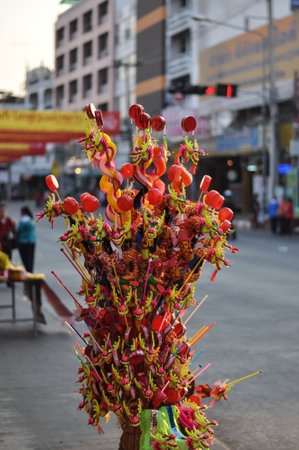 Chinese New Year rounded Thailandの写真素材